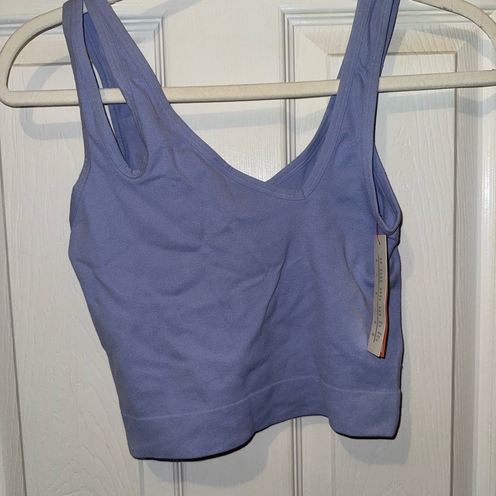 Colsie Lavender Cropped Tank Top